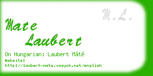 mate laubert business card